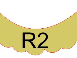 Régua Falso Barrado R2 Decorativo em MDF 3mm - 49x9,7cm