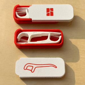 Porta fio dental moderno impresso em 3d