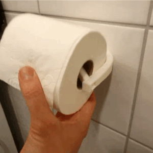 Suporte para papel higiênico impresso em 3d