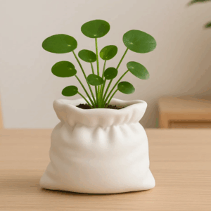 Mini Vaso Decorativo Formato Saco Amarrado (40x48x42mm)