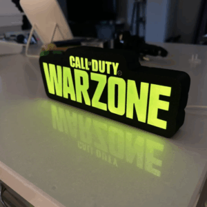 Luminária 3D Call of Duty Warzone: Domine a Noite com Estilo!