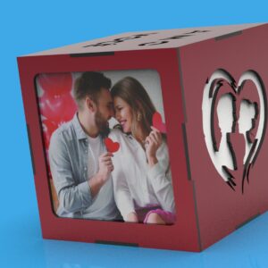Caixa simples com foto dia dos namorados
