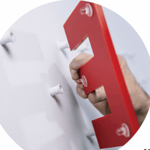 Suporte para Letras 3D kit com 10 pares